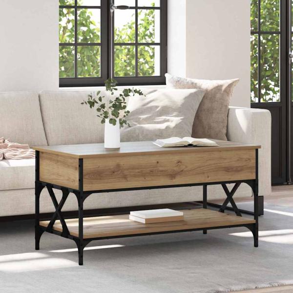 ARDEBO.de - Couchtisch Artisan-Eiche 100 x 50 x 50 cm Holzwerkstoff