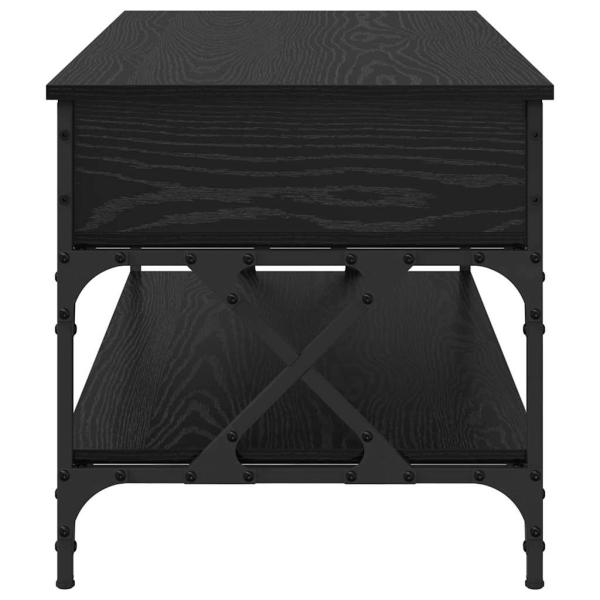 Couchtisch Schwarz Eichen-Optik 100 x 50 x 50 cm Holzwerkstoff