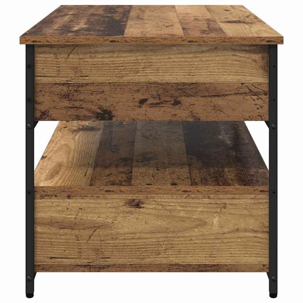 Couchtisch mit Schubladen Altholz 85 x 50 x 50 cm Holzwerkstoff