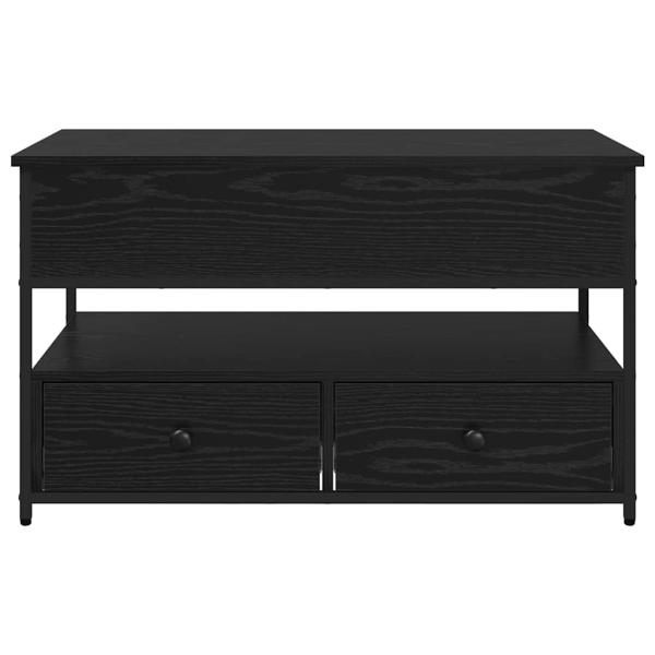 Couchtisch Schwarz Eichen-Optik 85 x 50 x 50 cm Holzwerkstoff