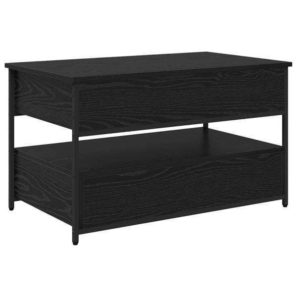 Couchtisch Schwarz Eichen-Optik 85 x 50 x 50 cm Holzwerkstoff