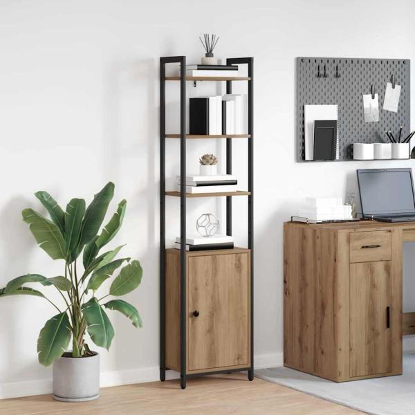 ARDEBO.de - Bücherregal Artisan-Eiche 40 x 24 x 161 cm Holzwerkstoff