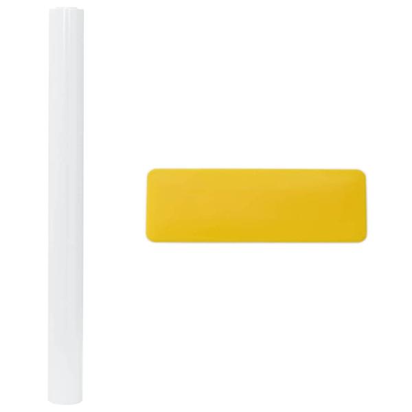 Statisches Fensterfolie Frostiges Weiß 90 x 2000 cm PVC