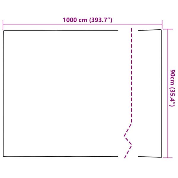 Statische Fensterfolie Transparent 90 x 1000 cm PVC