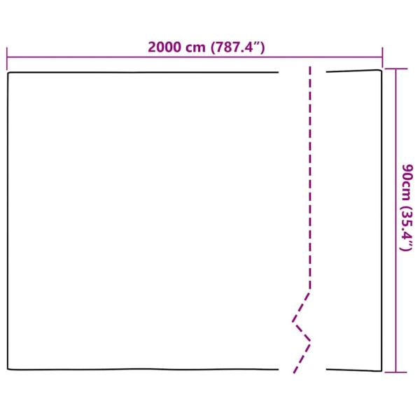 Statische Fensterfolie Transparent 90 x 2000 cm PVC