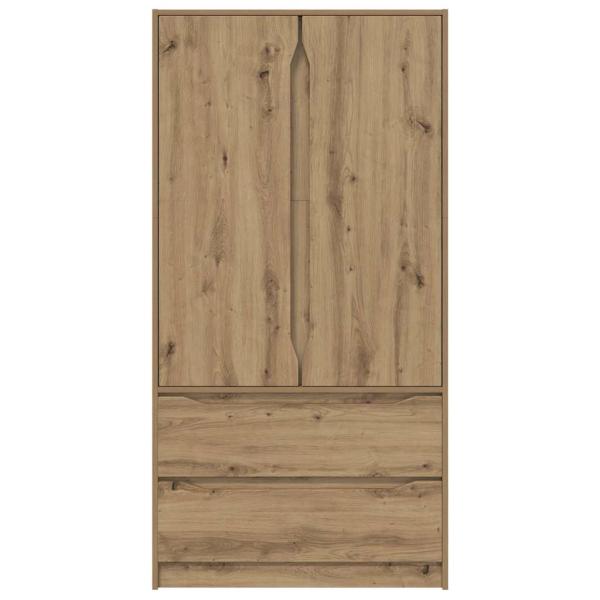 Badezimmerschrank mit Speicher Artisan-Eiche 79,5 x 49 x 156 cm