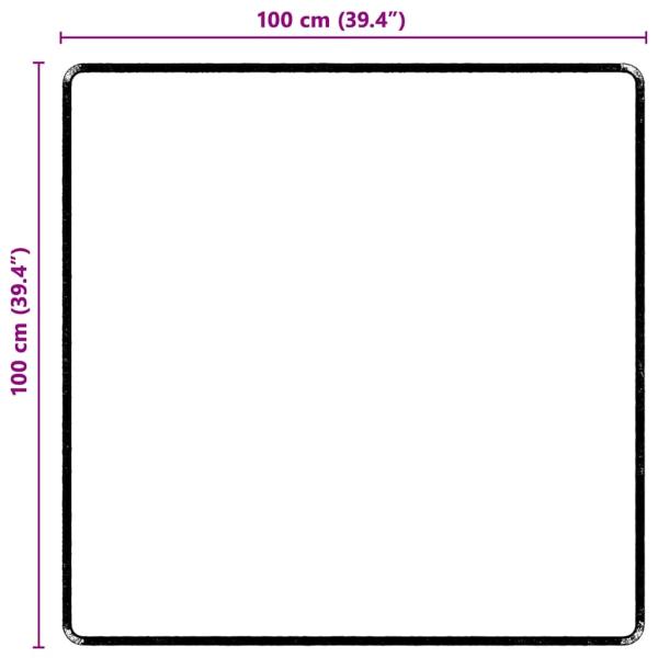 Teppichläufer Schwarz 100 x 100 cm 100% Polypropylen Tuft