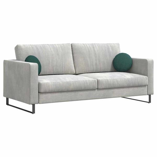 Sitzkissen 2 pcs Dunkelgrün Ø30 x 13 cm Stoff