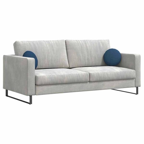 Sitzkissen 2 pcs Blau Ø30 x 13 cm Stoff