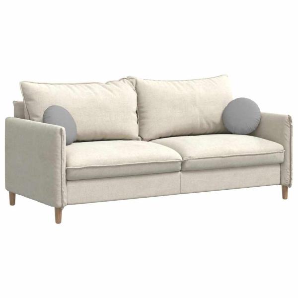 Sitzkissen 2 pcs Wolkengrau Ø30 x 13 cm Stoff