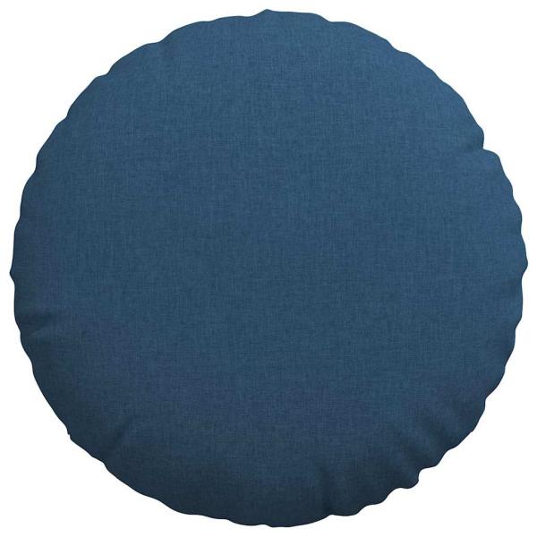 Sitzkissen 2 pcs Blau Ø60 x 21 cm Stoff