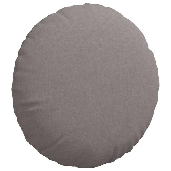 Sitzkissen 2 pcs Taupe Ø80 x 29 cm Stoff