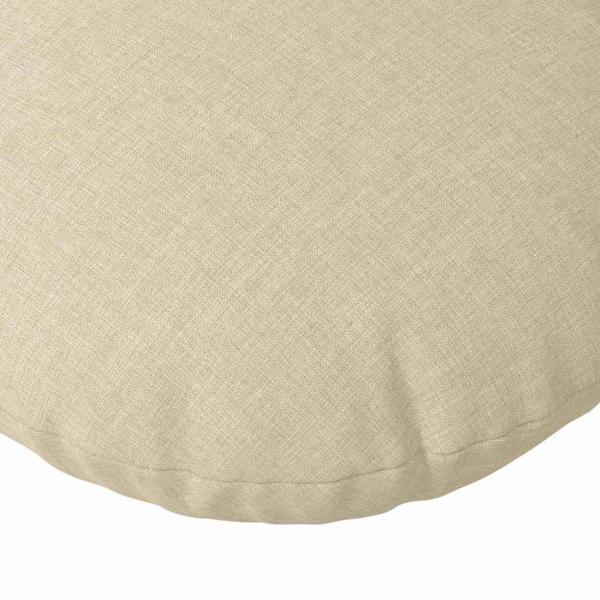 Sitzkissen 2 pcs Creme Ø80 x 29 cm Stoff