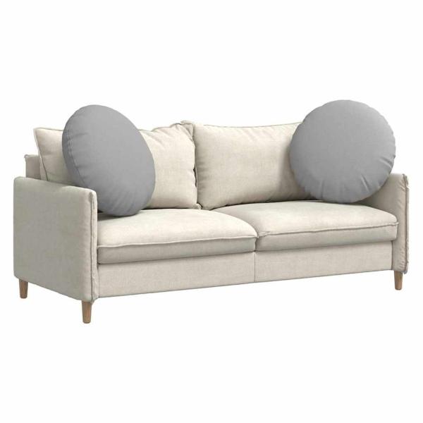 Sitzkissen 2 pcs Wolkengrau Ø80 x 29 cm Stoff