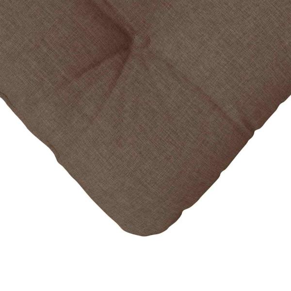 Sitzkissen 4 Stk. Stoff Braun 40 x 40 x 12 cm