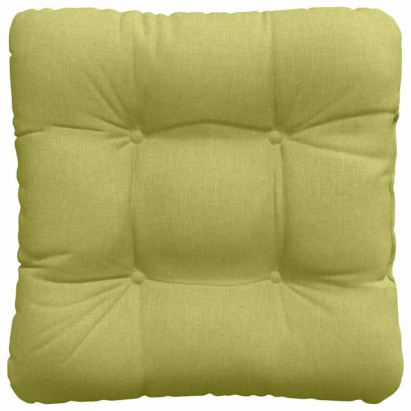 Sitzkissen 4 Stk. Stoff Hellgrün 40 x 40 x 12 cm