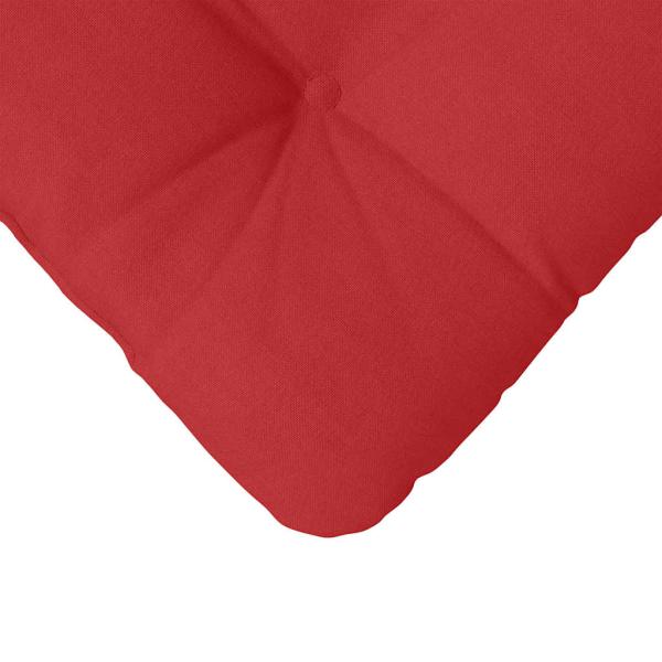 Sitzkissen 4 Stk. Stoff Rot 40 x 40 x 12 cm