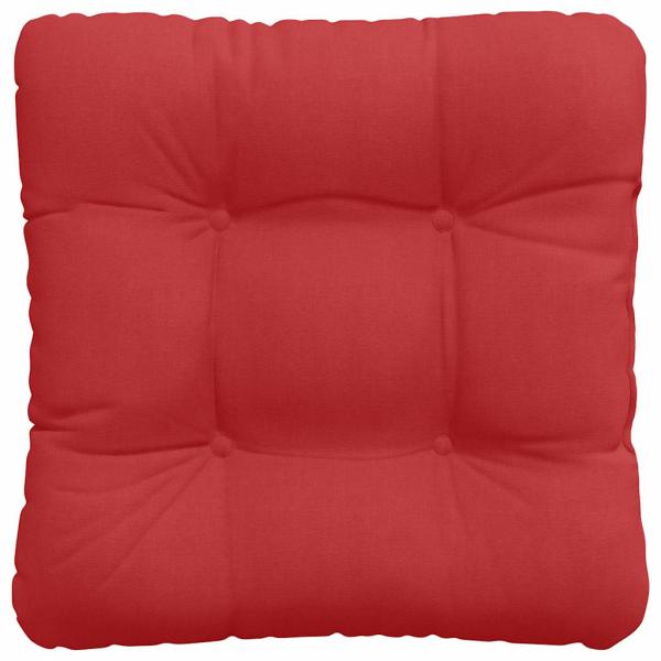 Sitzkissen 4 pcs Rot 40 x 40 x 12 cm Stoff