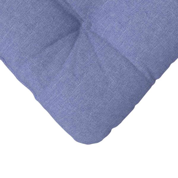 Sitzkissen 4 Stk. Stoff Jeans blau 40 x 40 x 12 cm