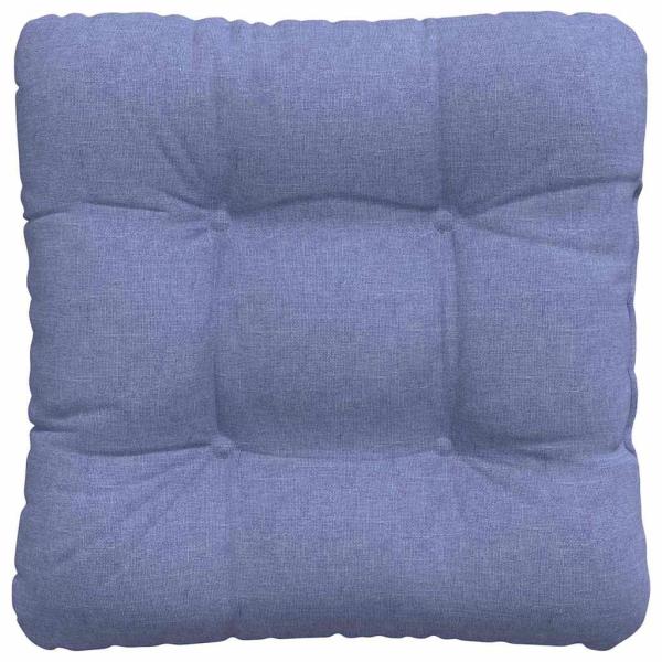 Sitzkissen 4 Stk. Stoff Jeans blau 40 x 40 x 12 cm