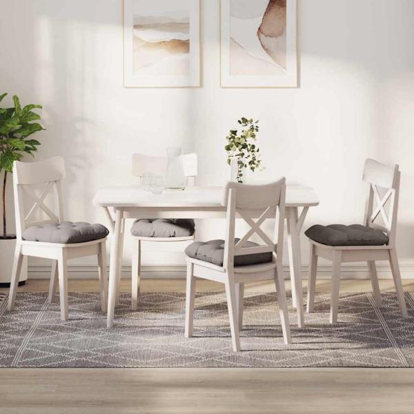 ARDEBO.de - Sitzkissen 4 pcs Taupe 45 x 45 x 12 cm Stoff