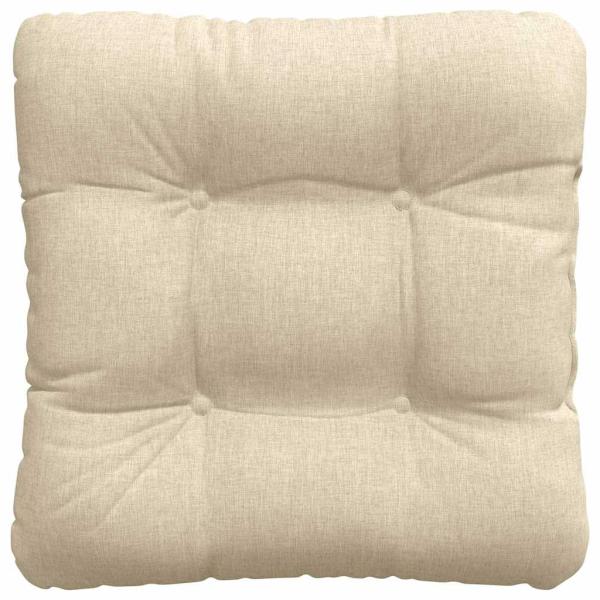 Sitzkissen 4 pcs Creme 45 x 45 x 12 cm Stoff