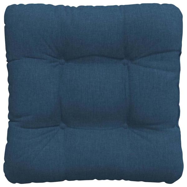 Sitzkissen 4 pcs Blau 45 x 45 x 12 cm Stoff