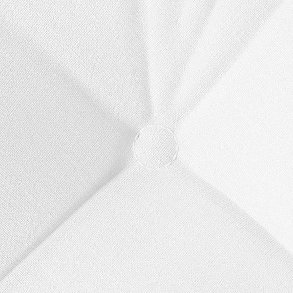 Sitzkissen 4 pcs Weiß 45 x 45 x 12 cm Stoff