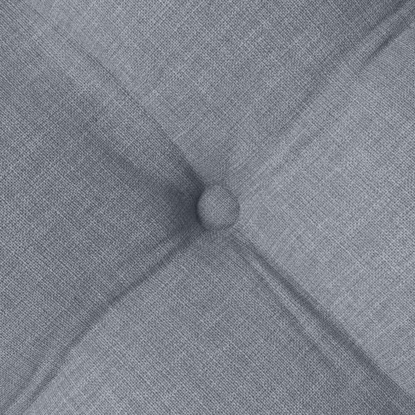 Sitzkissen 2 pcs Hellgrau 40 x 40 x 6 cm Stoff