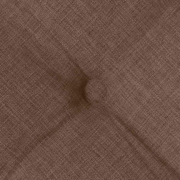 ARDEBO.de - Sitzkissen 2 pcs Braun 40 x 40 x 6 cm Stoff