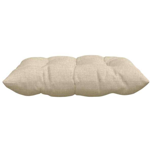Sitzkissen 2 pcs Creme 40 x 40 x 6 cm Stoff