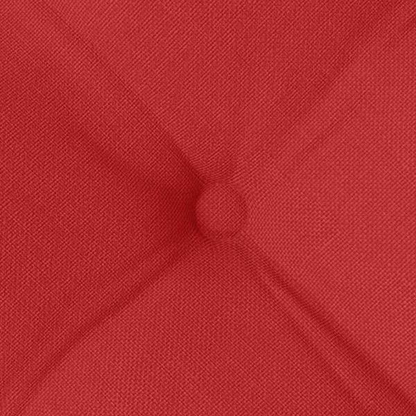 Sitzkissen 2 pcs Rot 40 x 40 x 6 cm Stoff