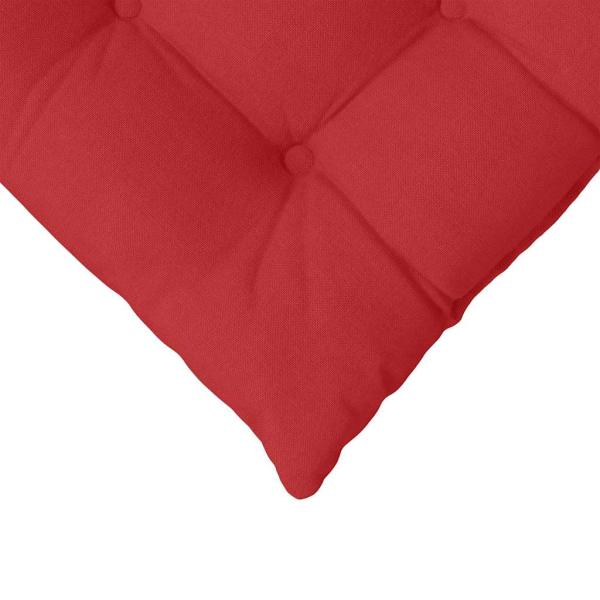 Sitzkissen 2 pcs Rot 40 x 40 x 6 cm Stoff