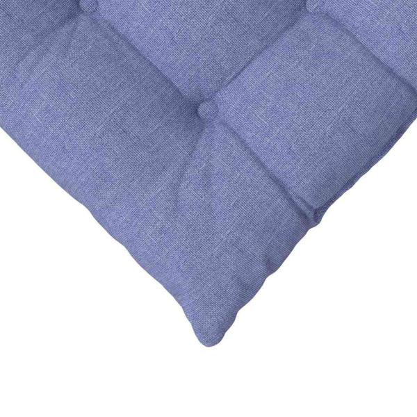 Sitzkissen 2 pcs Jeans blau 40 x 40 x 6 cm Stoff