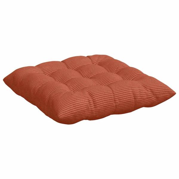 Sitzkissen 4 pcs Rot-Orange 40 x 40 x 6 cm Cordstoff