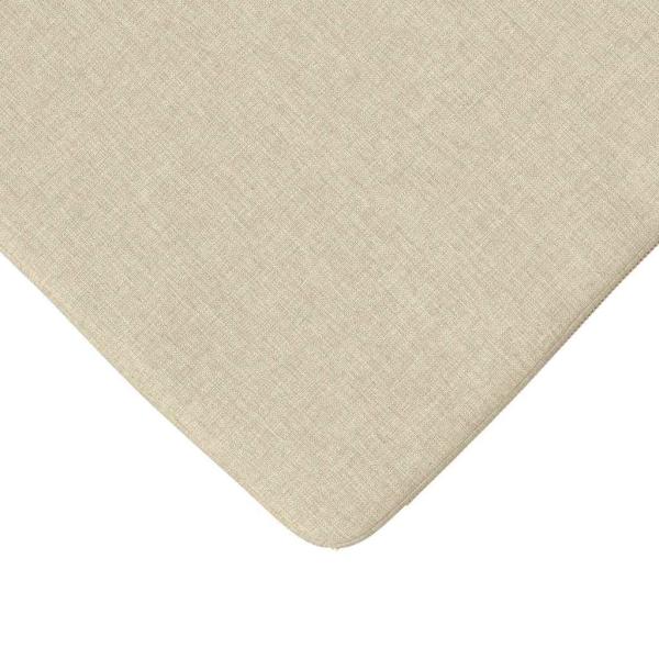 Sitzkissen 4 Stk. Stoff Creme 40 x 40 x 3 cm