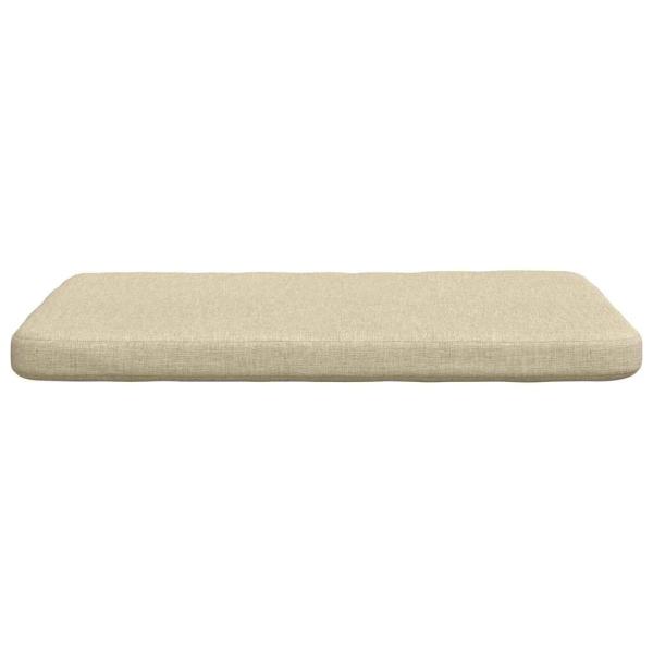 Sitzkissen 4 pcs Creme 40 x 40 x 3 cm Stoff