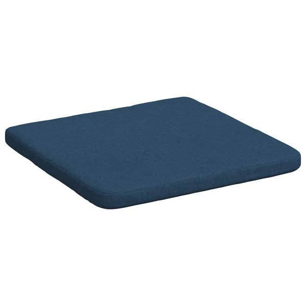 Sitzkissen 4 pcs Blau 40 x 40 x 3 cm Stoff