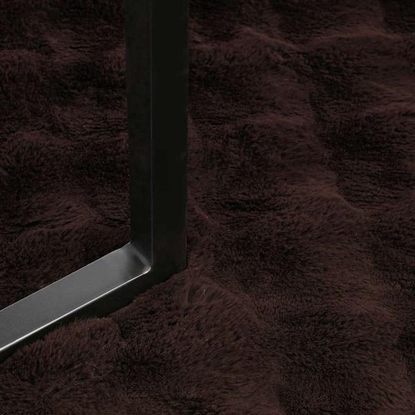 Kunstfell Kaninchenfell Decke 4 pcs Kamel 150 x 220 cm