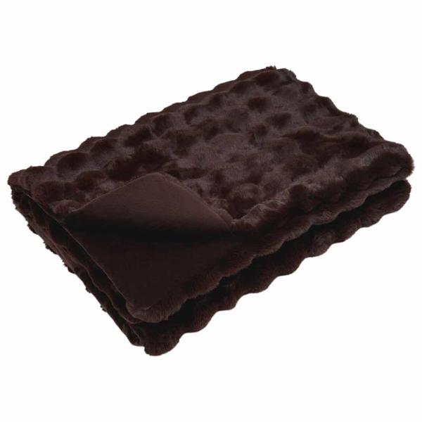 Kunstfell Kaninchenfell Decke 4 pcs Kamel 240 x 270 cm