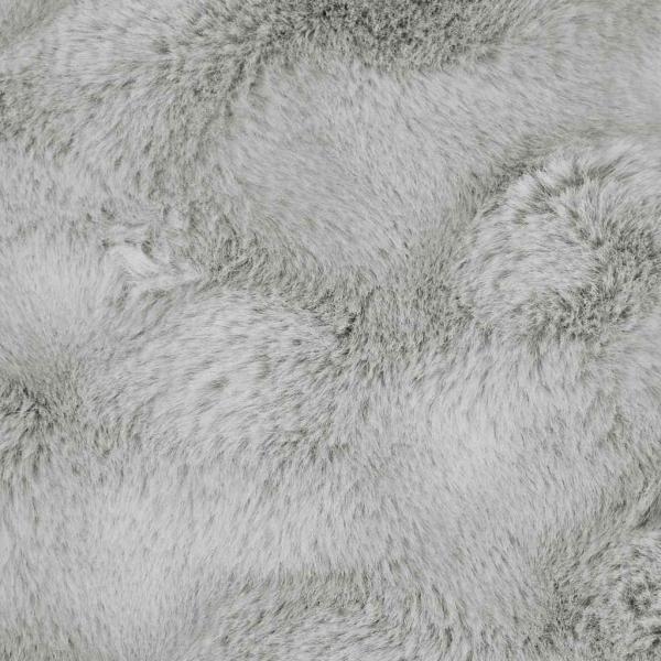 Kunstfell Kaninchenfell Decke 4 pcs Grau 220 x 240 cm Polyester
