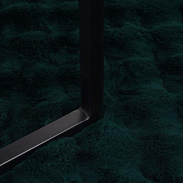 Kunstfell Kaninchenfell Decke 4 pcs Dunkelgrün 150 x 220 cm