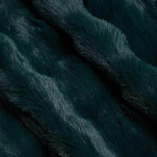 Kunstfell Kaninchenfell Decke 4 pcs Dunkelgrün 240 x 270 cm