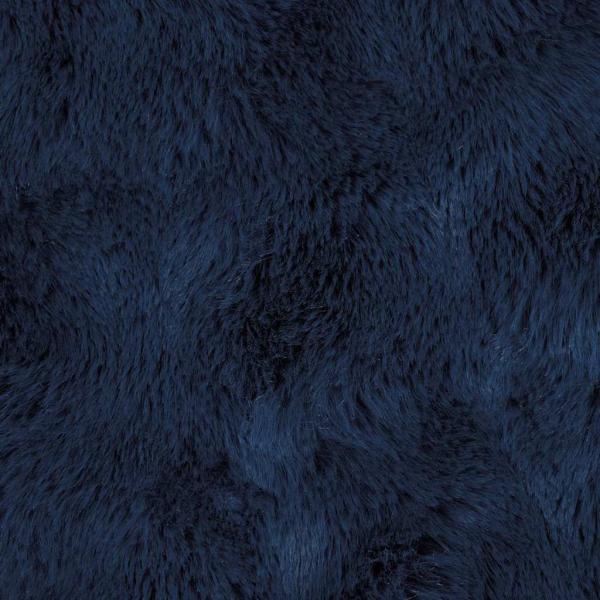 Kunstfell Kaninchenfell Decke 4 pcs Marineblau 240 x 270 cm