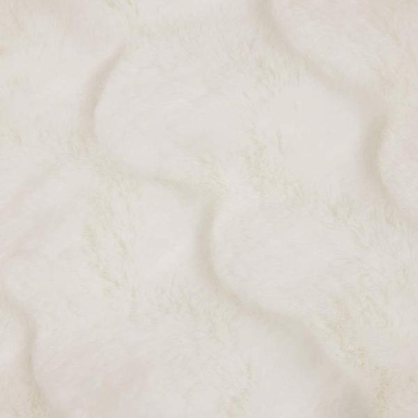 Kunstfell Kaninchenfell Decke 4 pcs Weiß 150 x 220 cm Polyester