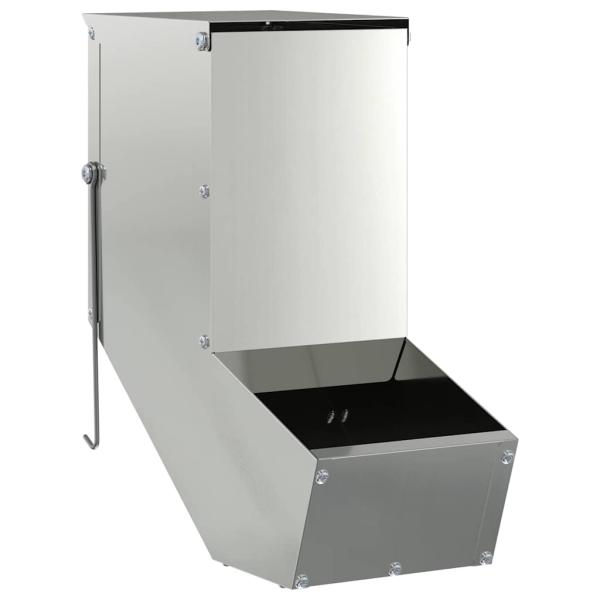 Kaninchenfütterer Silber 17.5 x 26 x 28.5 cm Verzinkter Stahl