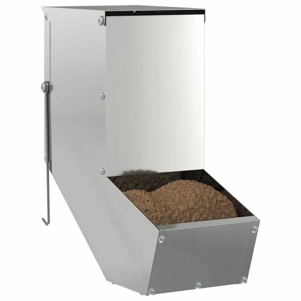Kaninchenfütterer Silber 17.5 x 26 x 28.5 cm Verzinkter Stahl