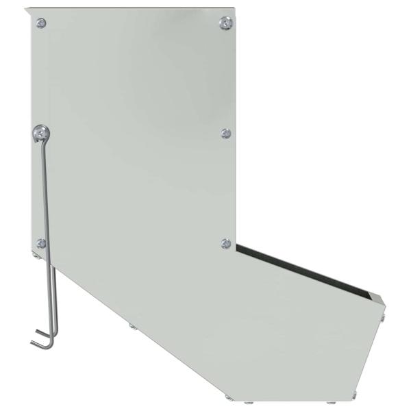 Kaninchenfütterer Silber 17.5 x 26 x 28.5 cm Verzinkter Stahl