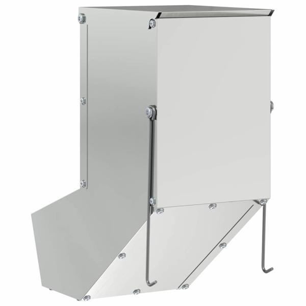 Kaninchenfütterer Silber 17.5 x 26 x 28.5 cm Verzinkter Stahl