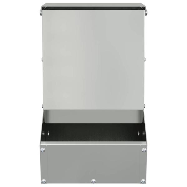 Kaninchenfütterer Silber 17.5 x 26 x 28.5 cm Verzinkter Stahl